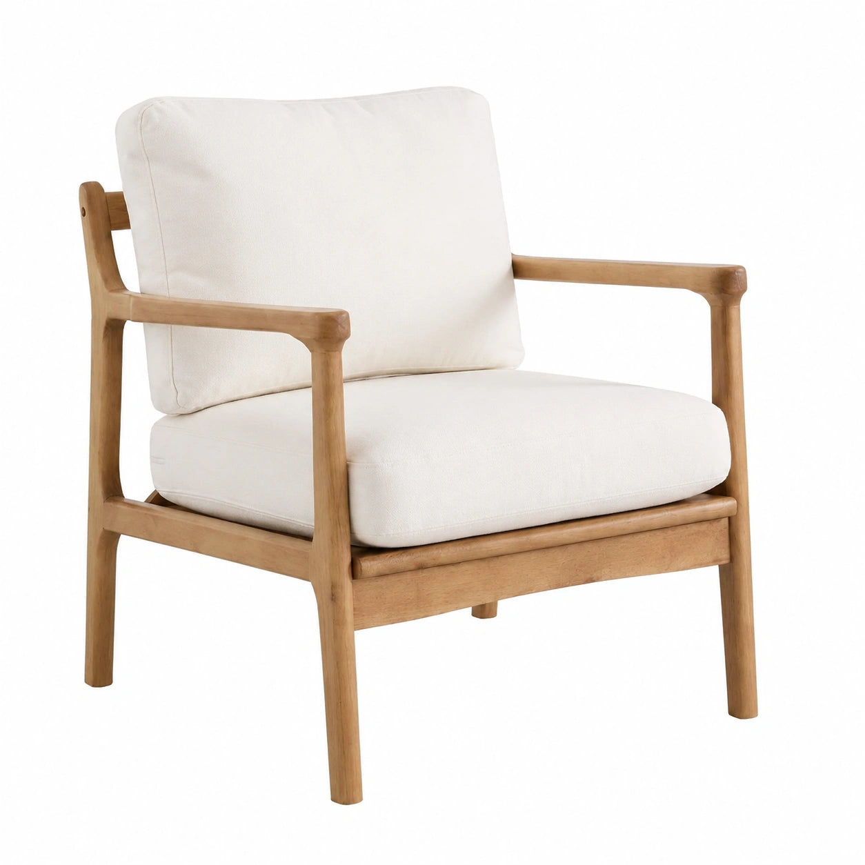 Fauteuil, coloris beige, pour le salon ou la chambre
