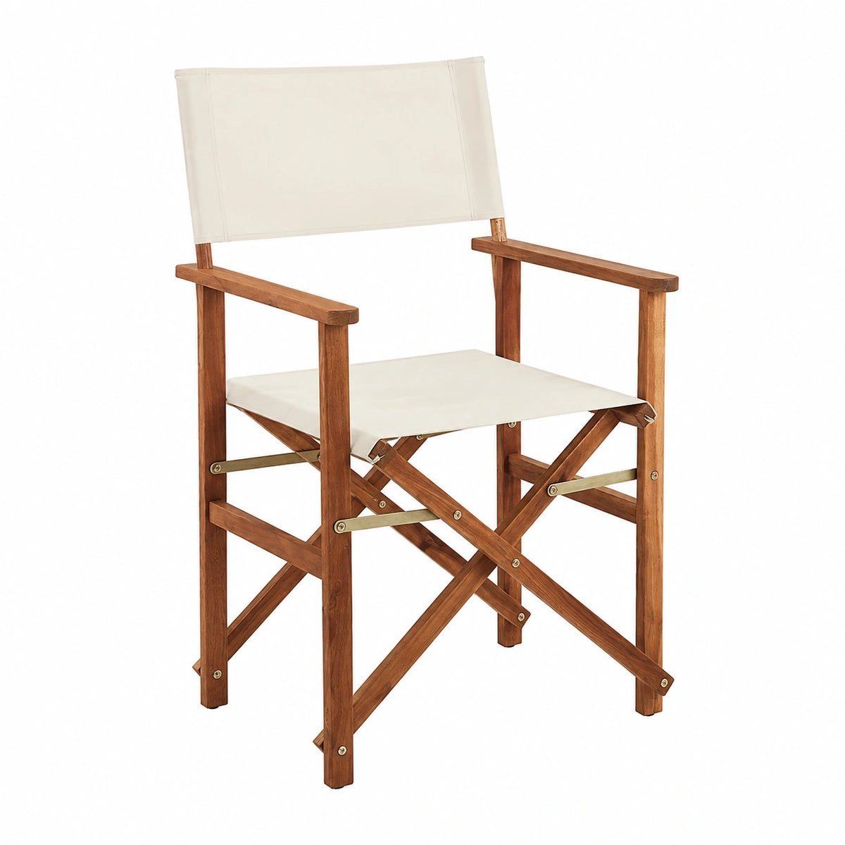 Fauteuil, coloris blanc et naturel, pour le salon ou la chambre
