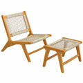 Fauteuil, en résine tressée, réglable, 2 pièces, pour le salon ou la chambre