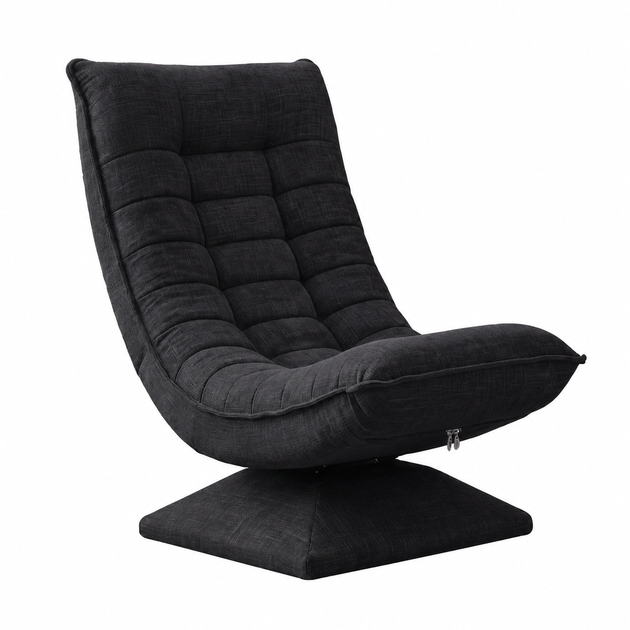 Fauteuil, pivotant, coloris noir, pour le salon ou la chambre