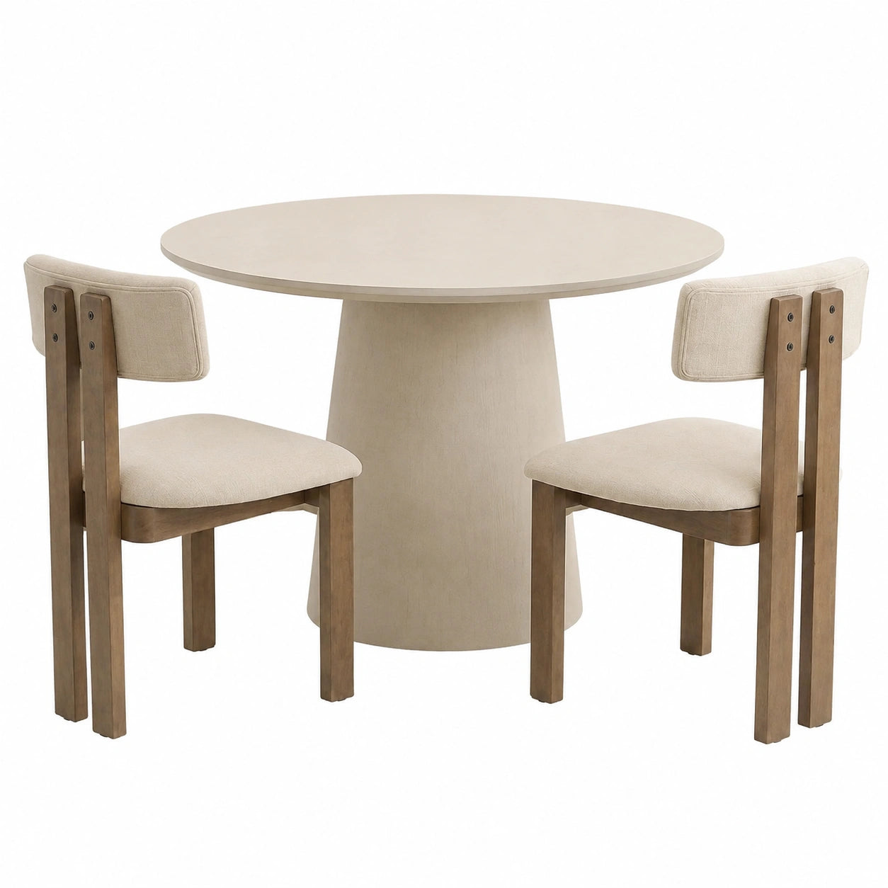 Fauteuil, en lin, coloris beige, pour le salon ou la chambre