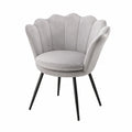 Coiffeuse, en métal et velours, rembourré, coloris gris, pour la chambre