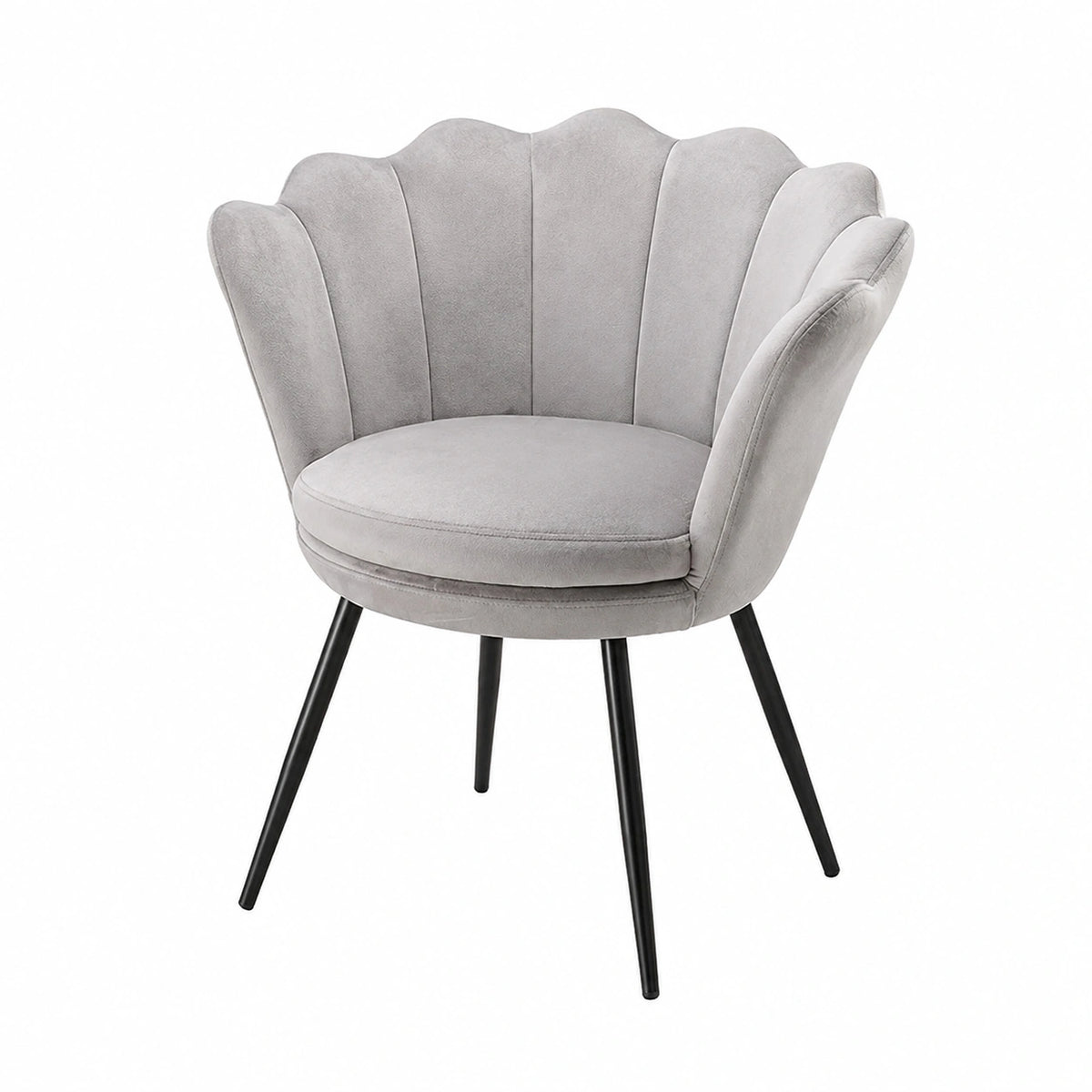 Coiffeuse, en métal et velours, rembourré, coloris gris, pour la chambre