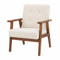 Coiffeuse, rembourré, en bois massif et lin, coloris beige, pour la chambre